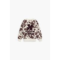 The New Society Cow Print TNS Logo Sweatshirt
