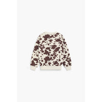 The New Society Cow Print TNS Logo Sweatshirt