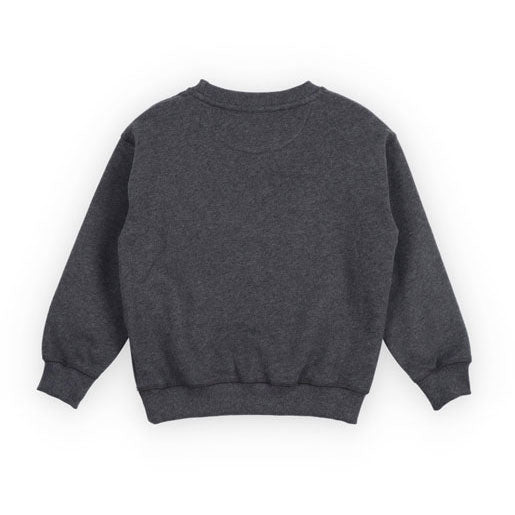 The New Society Galactic Grey Melange TNS Logo Sweatshirt