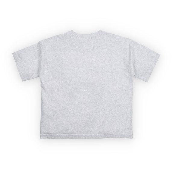 The New Society  Light Grey Melange TNS Logo T-Shirt
