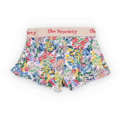 The New Society  Verbena Print TNS Rib Baby Short