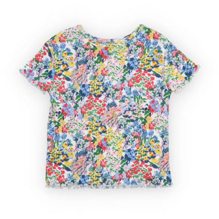 The New Society  Verbena Print TNS Rib Baby Tee