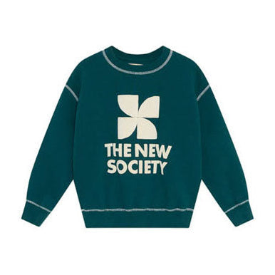 The New Society Dark Sea TNS Logo Sweatshirt