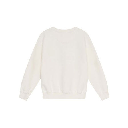 The New Society Whisper White Smiley Sweatshirt