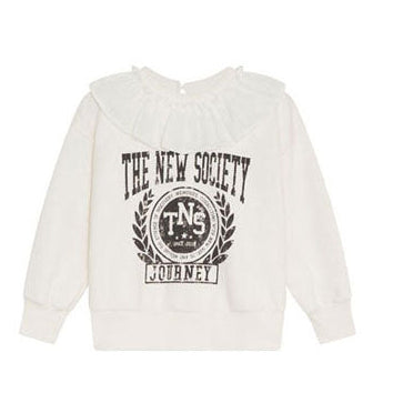 The New Society Whisper White Row Sweatshirt