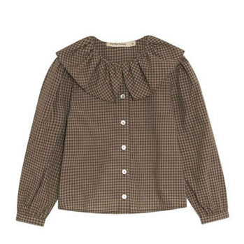 The New Society Wander Check Blouse