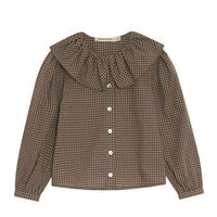 The New Society Wander Check Blouse