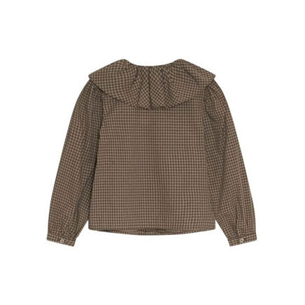 The New Society Wander Check Blouse