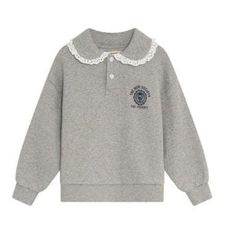 The New Society Mid Grey Melange Ash Polo