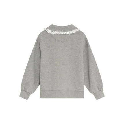 The New Society Mid Grey Melange Ash Polo