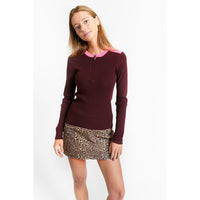 Indee Merlot Together Pullover