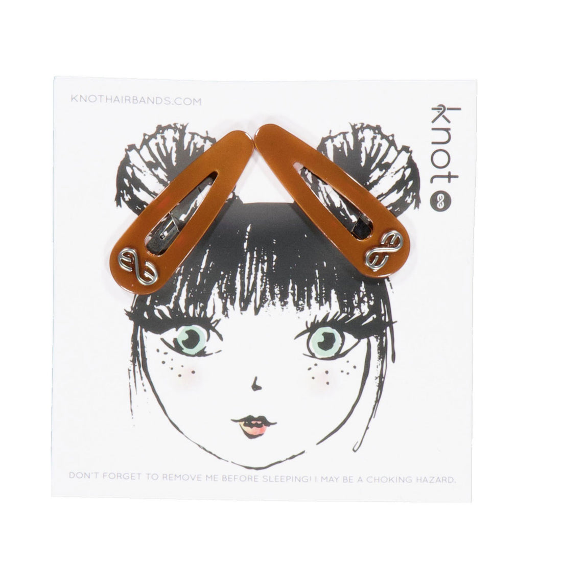 Knot Hairbands Sparrow Tortoise Snap Clip Set