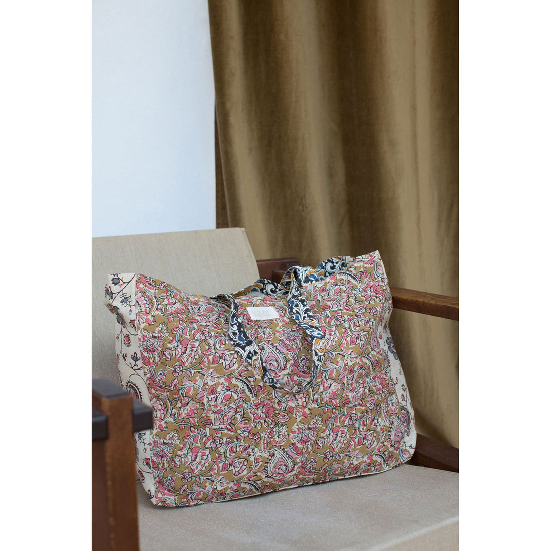 Louise Misha Honey Charcoal Poem Beverly Tote Bag