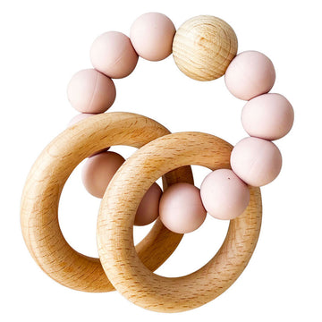  Petal Beechwood Teether Ring Set