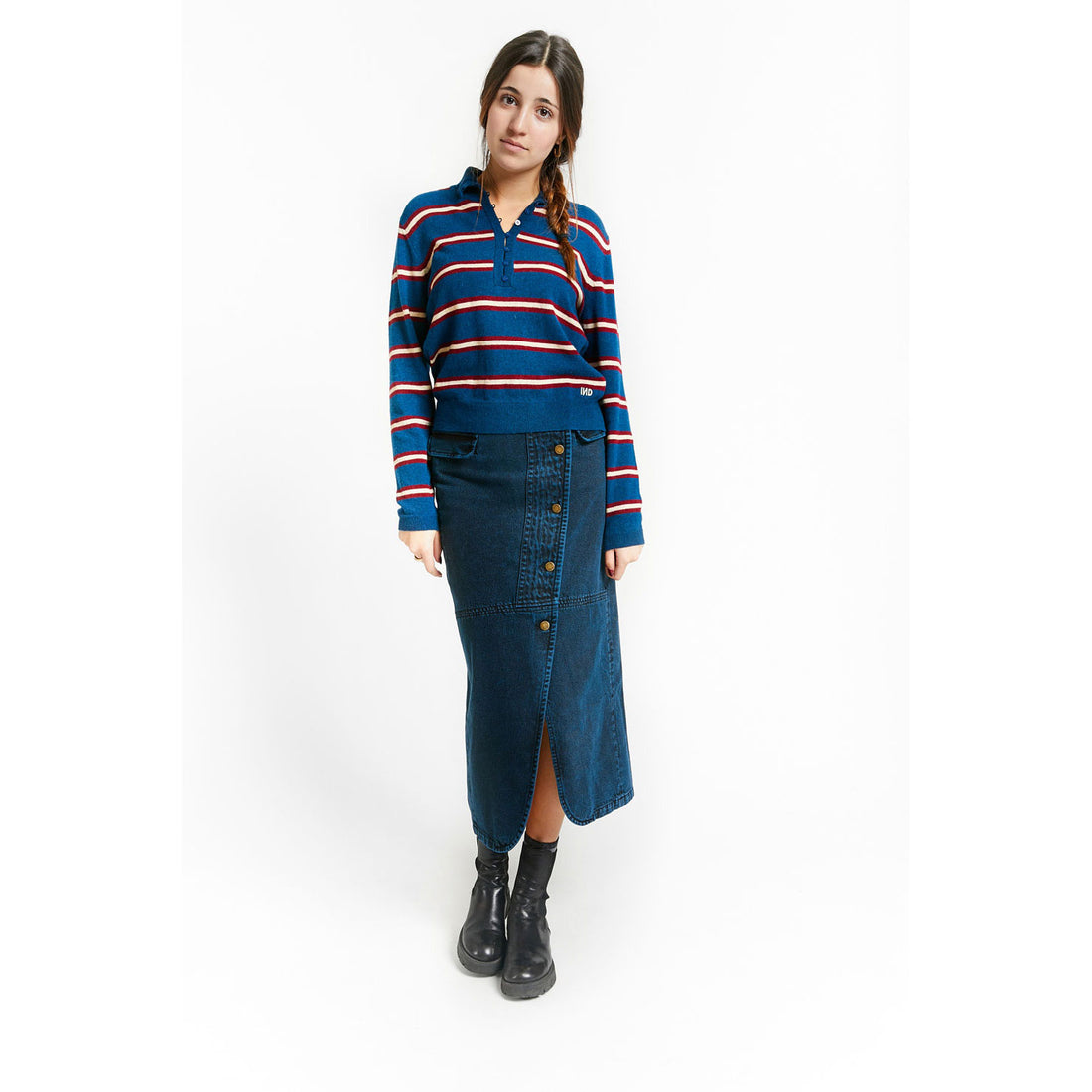 Indee Blue Black Trust Skirt