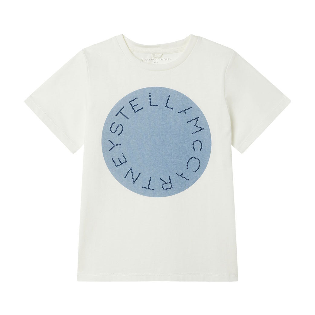 Stella Mccartney White Logo Disk Print Tee