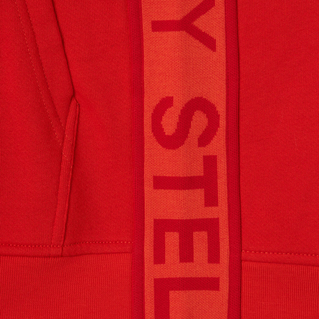 Stella Mccartney Red Fleece Active Hooded Dress
