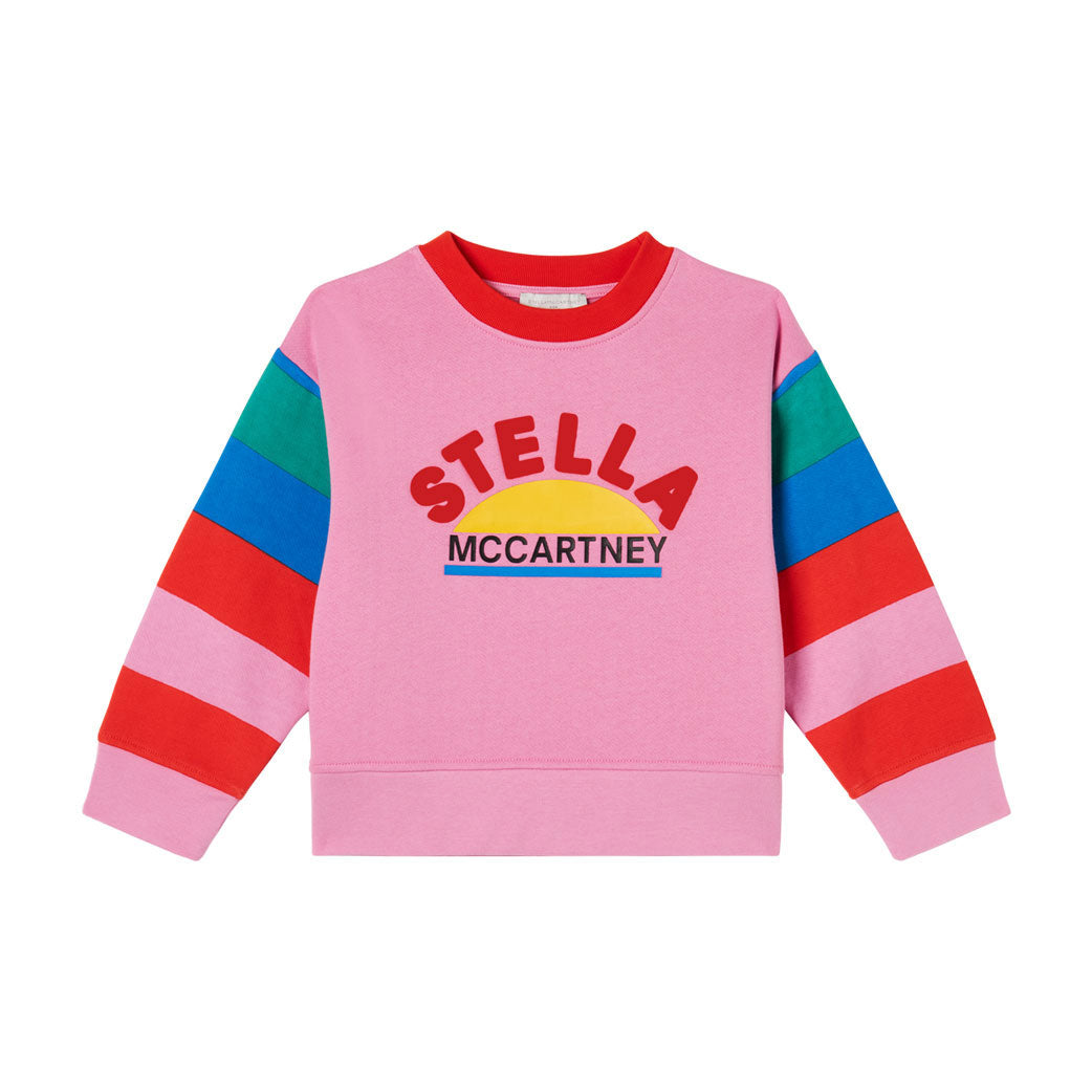 Stella Mccartney Pink Sport Logo Print Sweatshirt