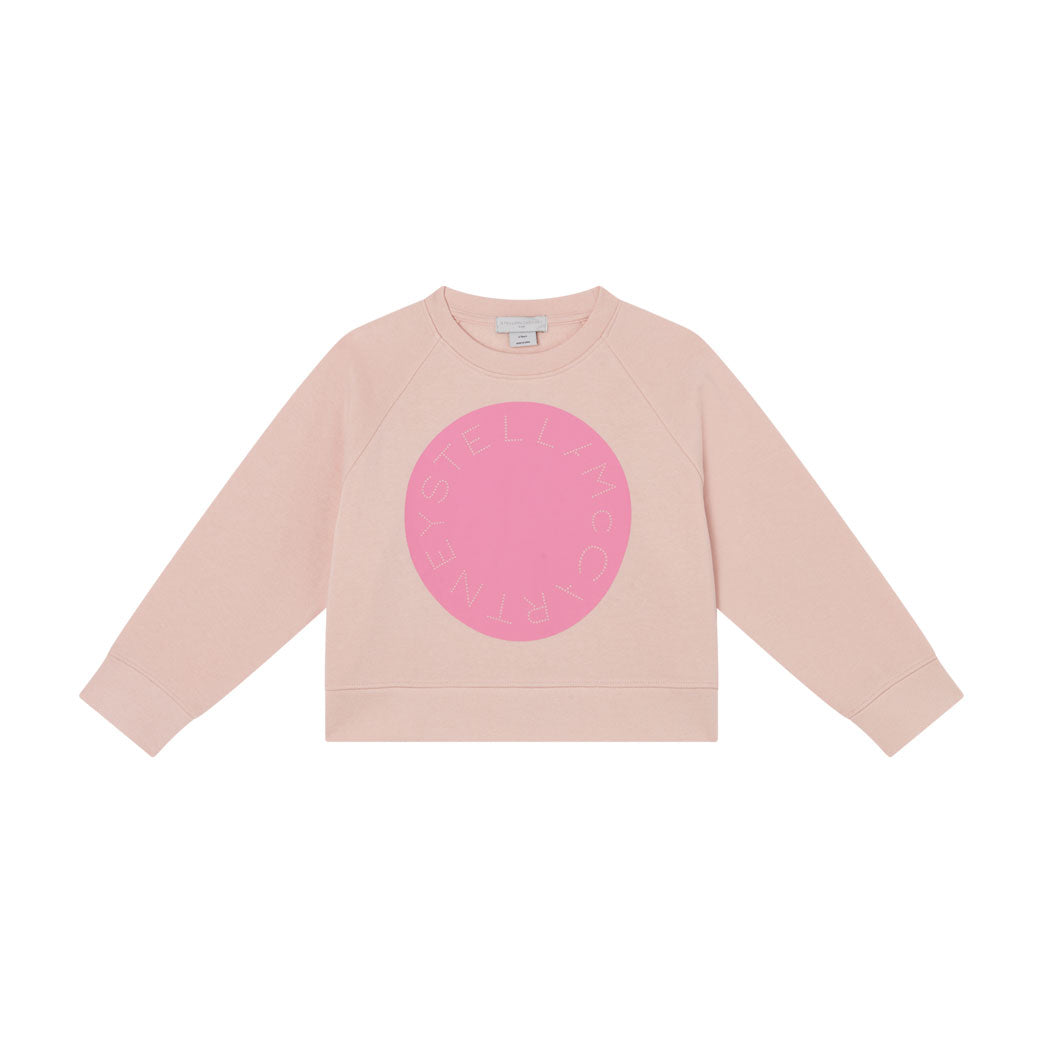 Stella Mccartney Pink Logo Disc Print Sweatshirt
