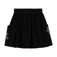 Stella Mccartney BlackFlowers Embroidery Skirt