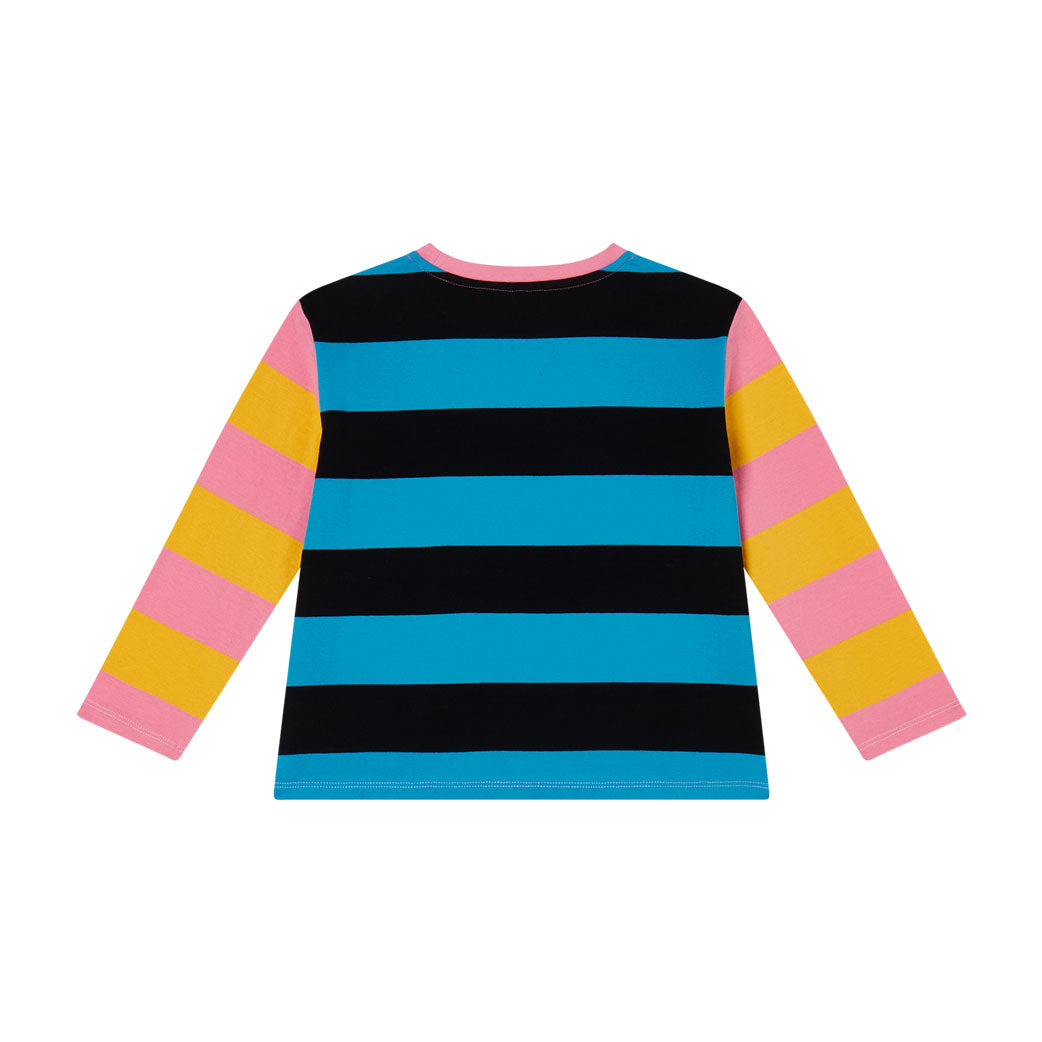 Stella Mccartney Green Multi  Stripes Tee