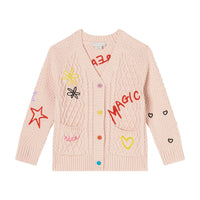 Stella Mccartney Pink Daydreamer Scribbles Cardigan