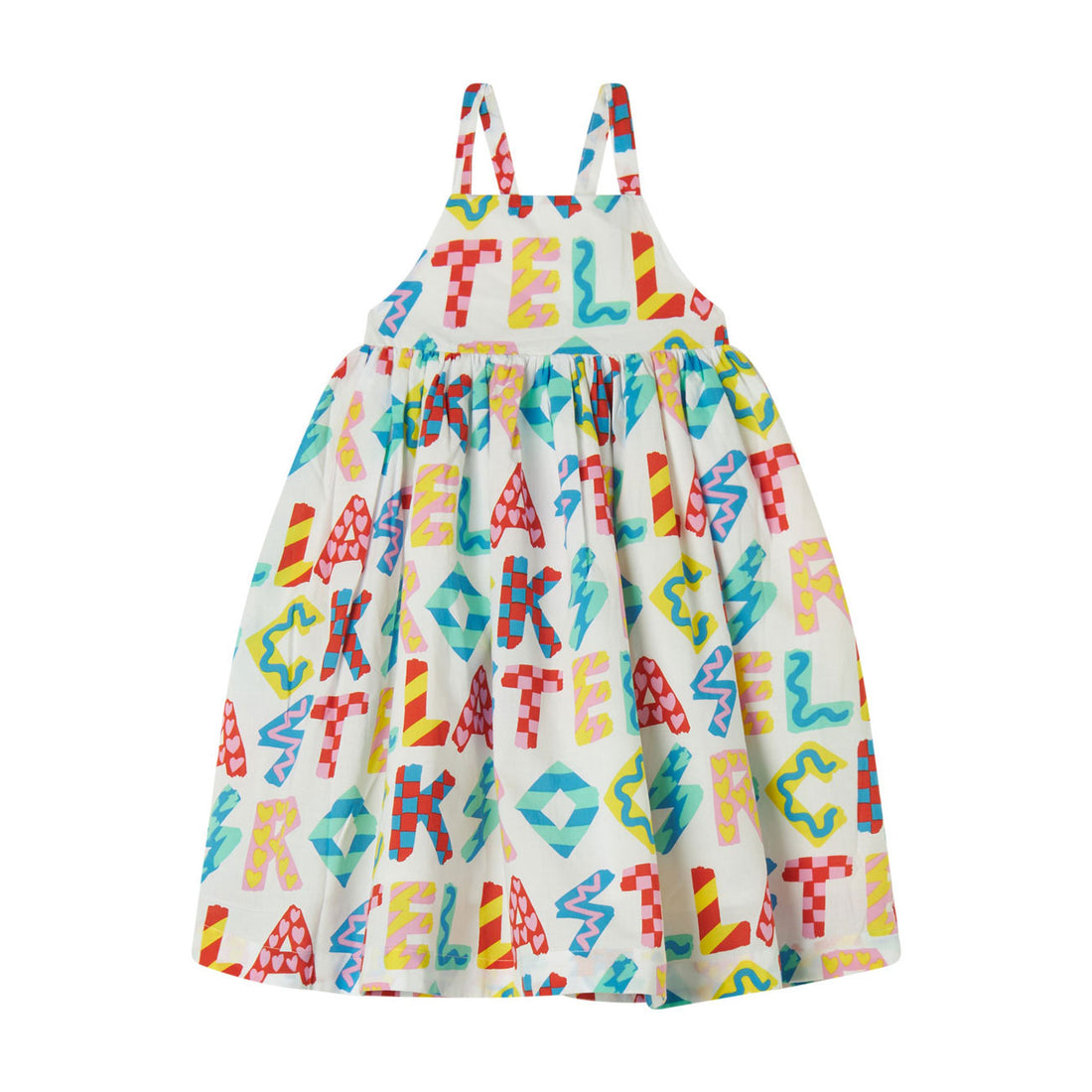 Stella Mccartney White Multi Stella Rocks Dress