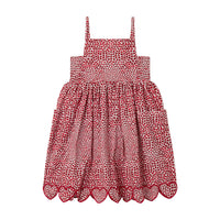 Stella Mccartney Red Sleeveless Hearts Dress