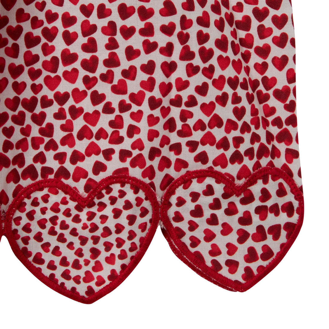 Stella Mccartney Red Sleeveless Hearts Dress