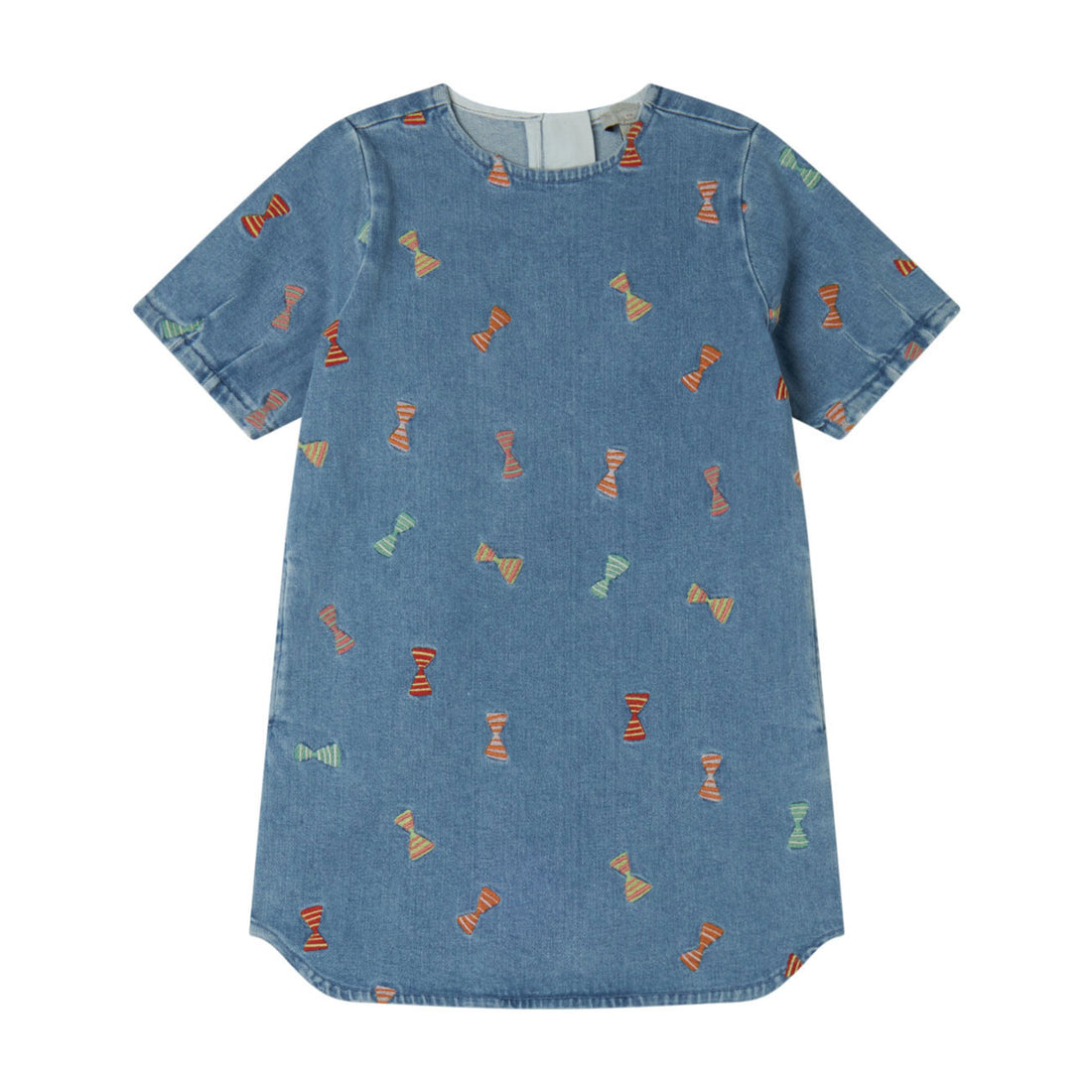 Stella Mccartney Blue Bows Denim Dress