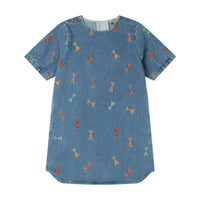 Stella Mccartney Blue Bows Denim Dress