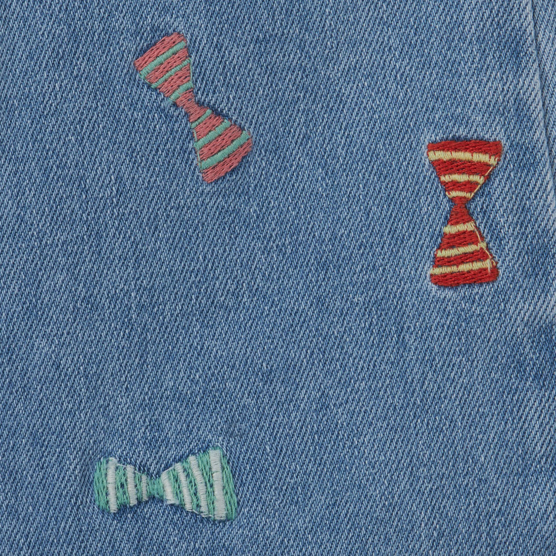 Stella Mccartney Blue Bows Denim Dress