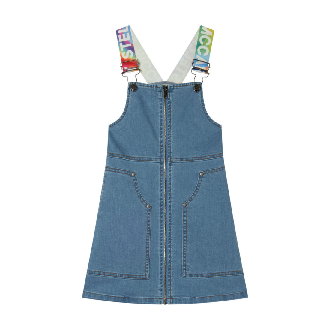 Stella Mccartney Blue Denim Dungaree Dress