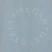 Stella Mccartney Blue Denim Logo Dress