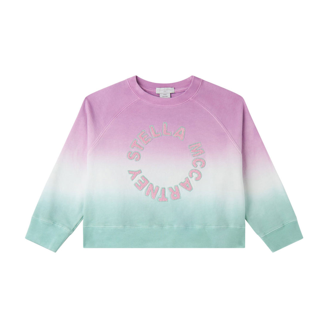 Stella Mccartney Multi Tie Dye Logo Disk Sweatshirt