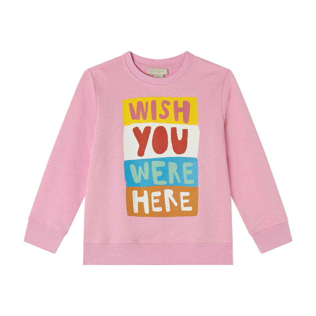Stella Mccartney Pink Wish You Were Here Sweatshirt