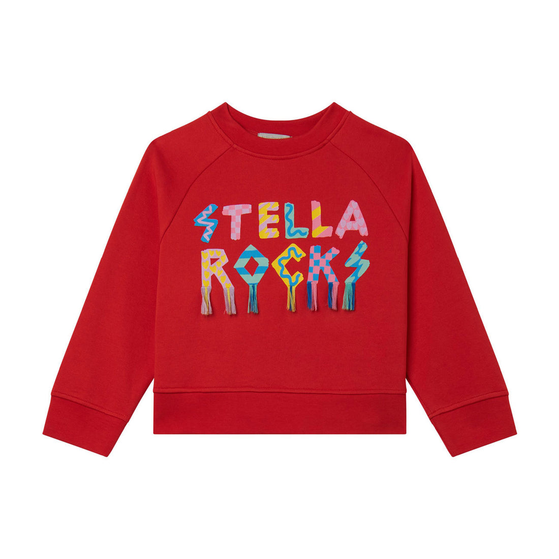 Stella Mccartney Red Stella Rocks Print Sweatshirt