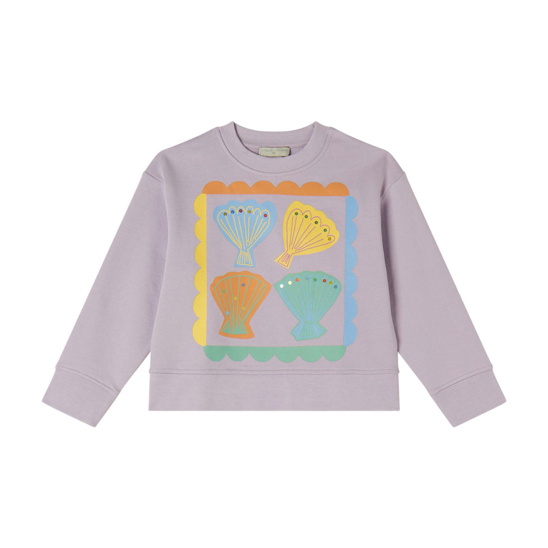 Stella Mccartney Purple Shells Frame Sweatshirt