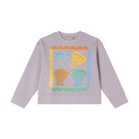 Stella Mccartney Purple Shells Frame Sweatshirt