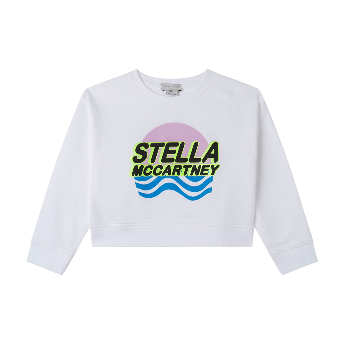 Stella Mccartney White Stella Waves Active Sweatshirt