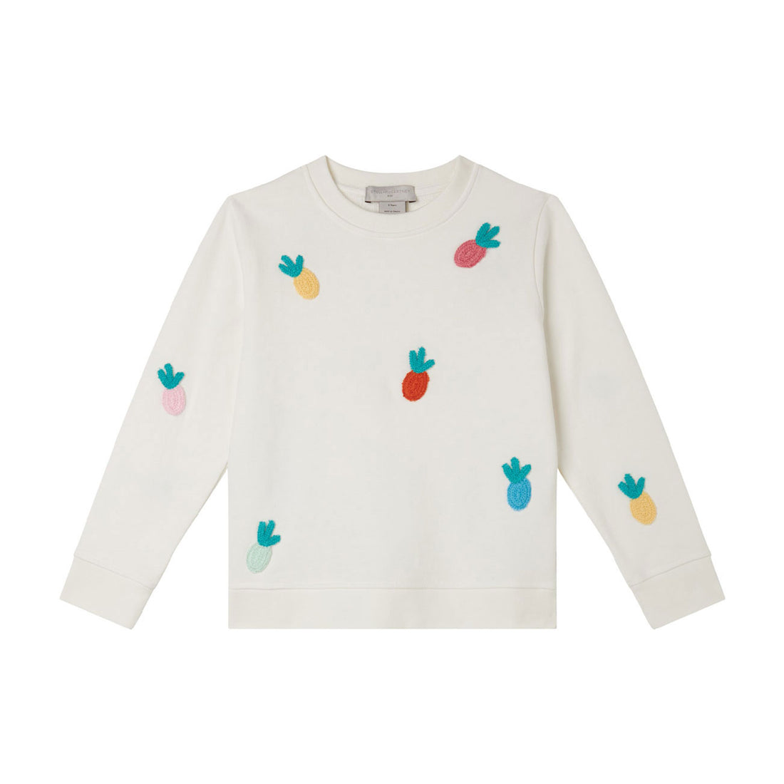 Stella Mccartney White Crochet Pineapples Sweatshirt
