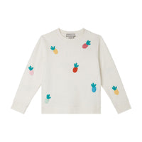Stella Mccartney White Crochet Pineapples Sweatshirt