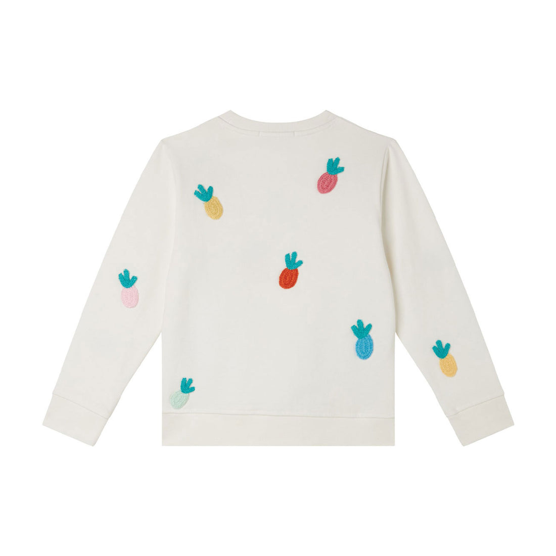 Stella Mccartney White Crochet Pineapples Sweatshirt