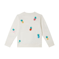 Stella Mccartney White Crochet Pineapples Sweatshirt