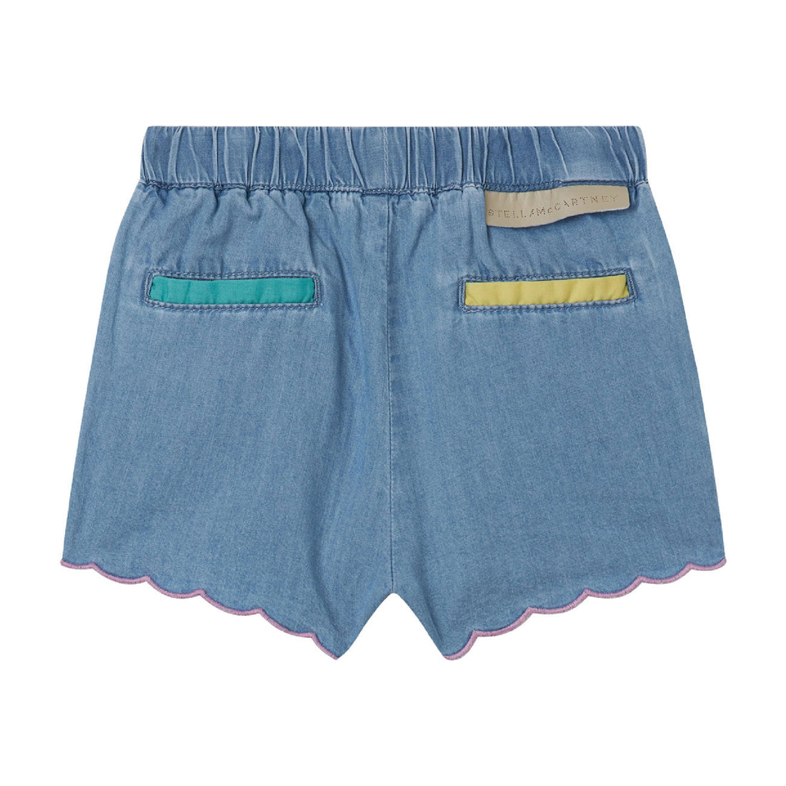 Stella Mccartney Blue Chambray Baby Shorts