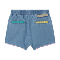 Stella Mccartney Blue Chambray Baby Shorts