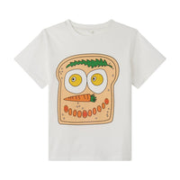 Stella Mccartney White Sandwich Face  Detachable Badges Tee