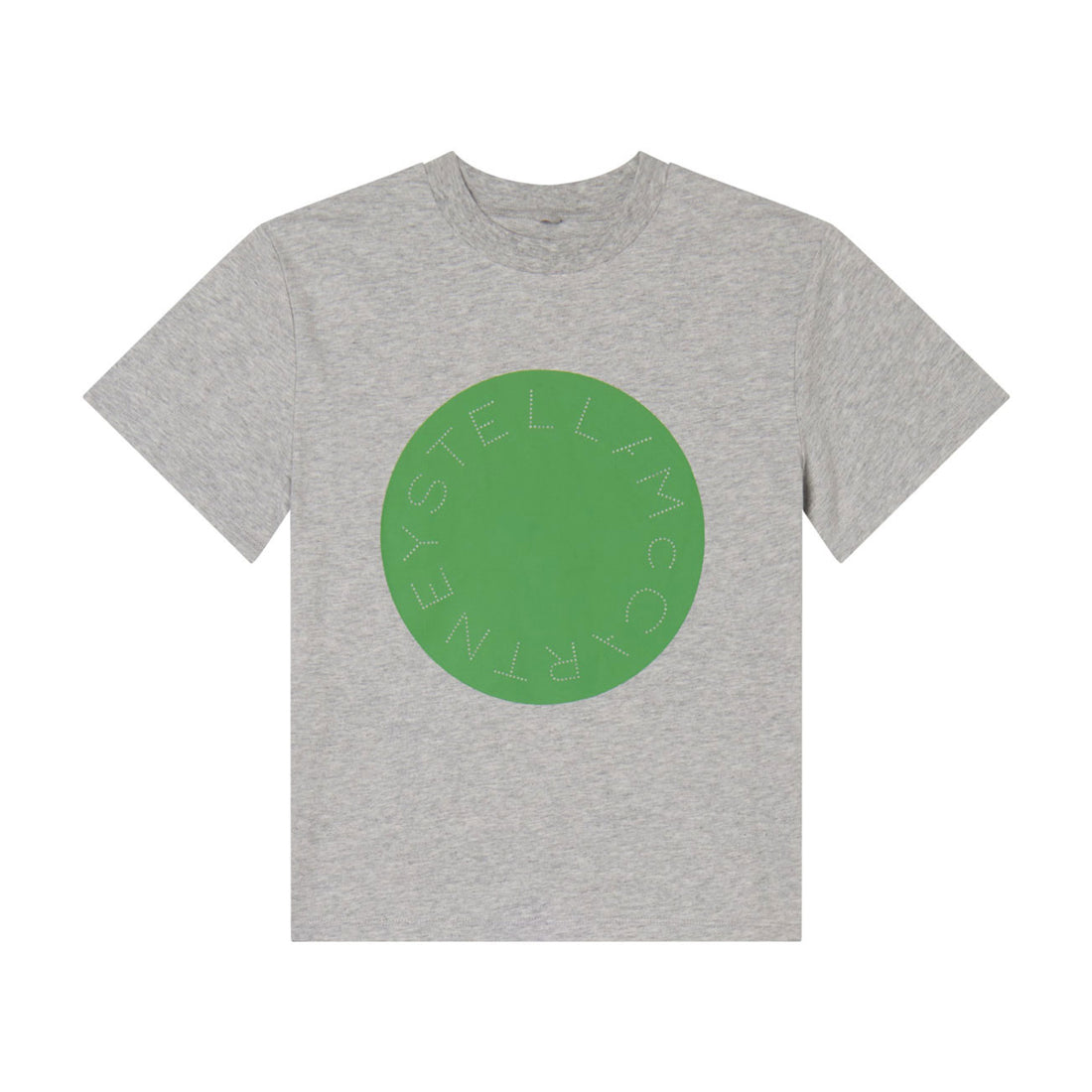 Stella Mccartney Grey  Logo Disk Print Tee