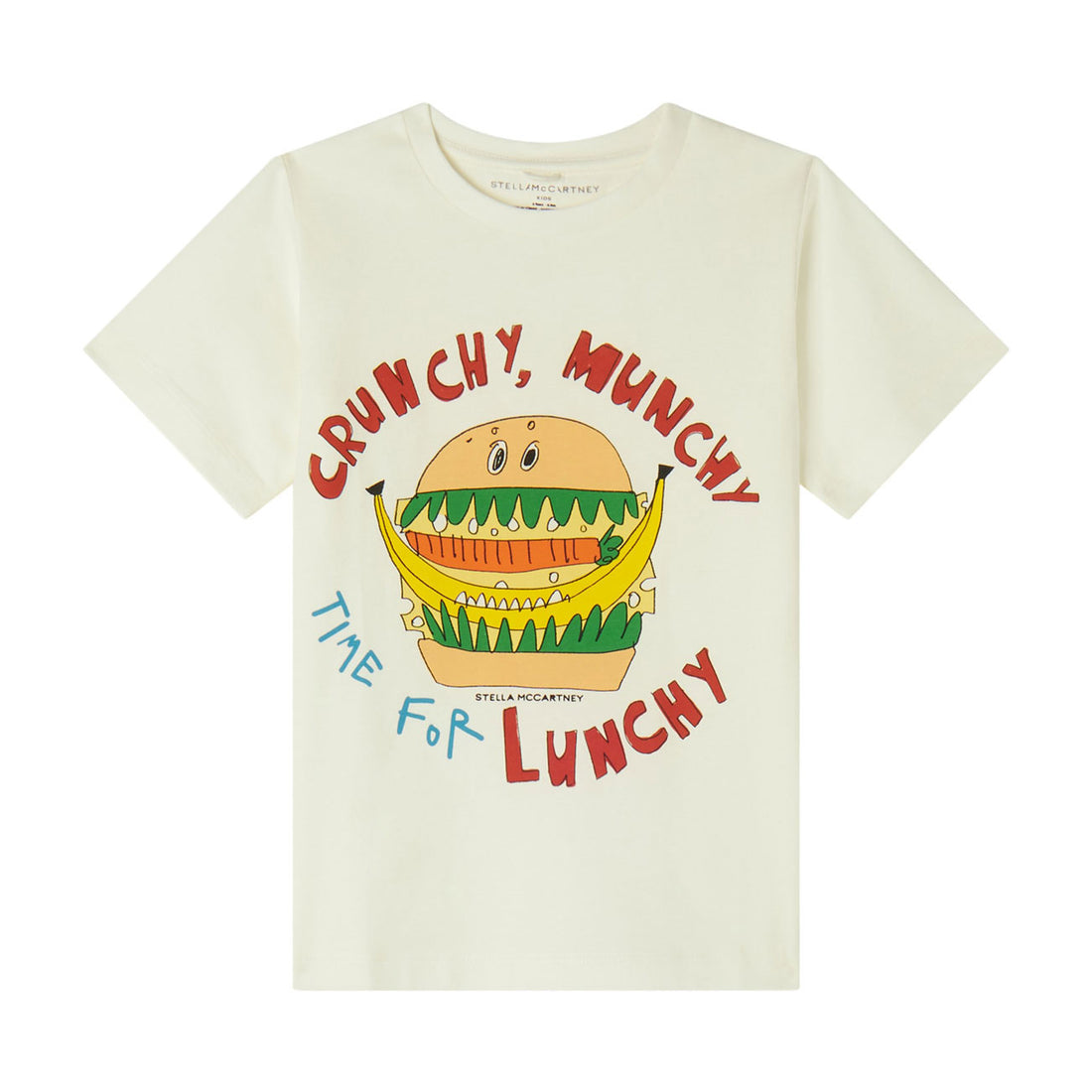 Stella Mccartney White Crunchy Munchy Burger Print Tee