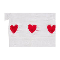 Stella Mccartney White Love Heart Crochet Knit Top